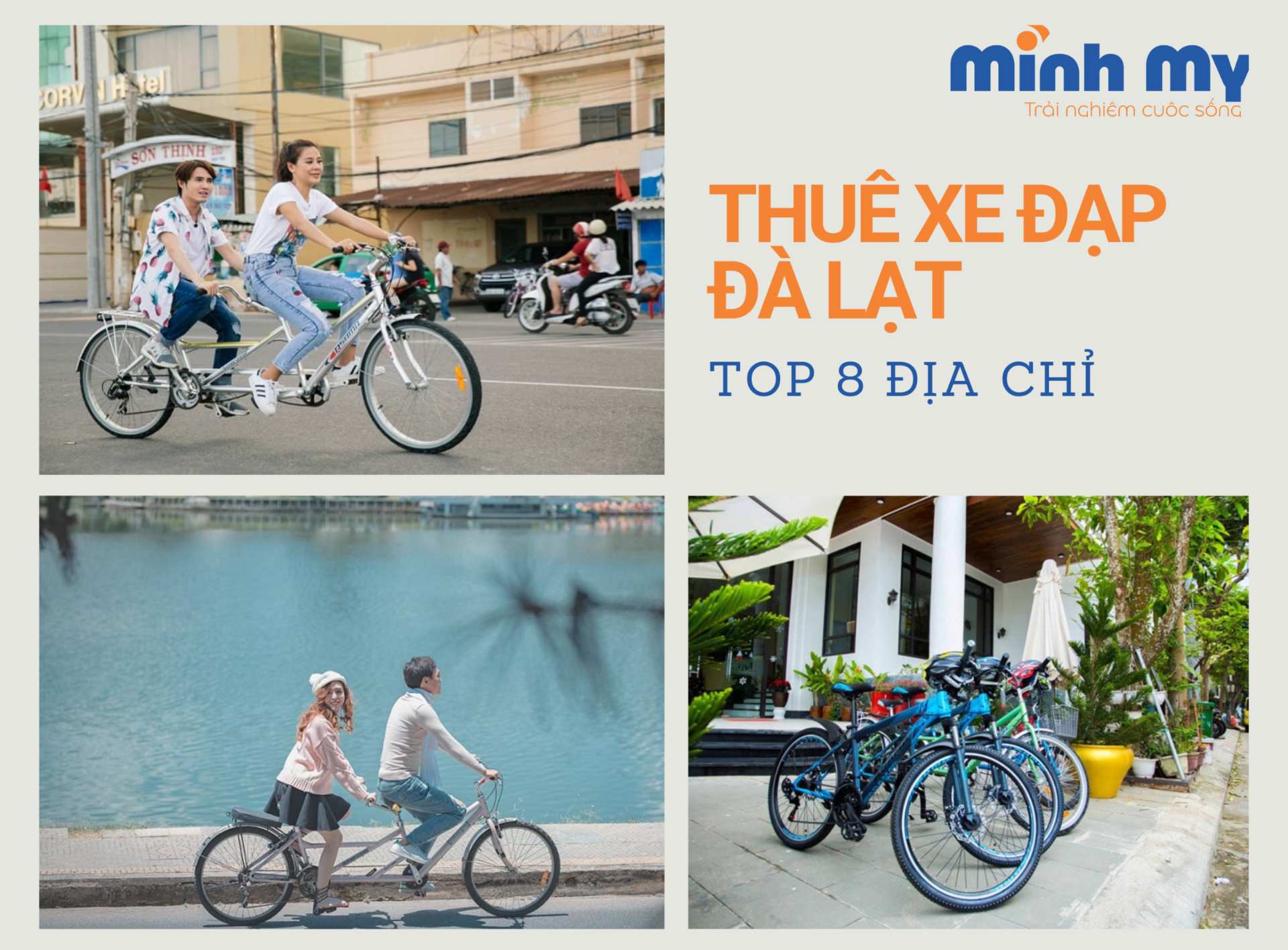 MÁCH BẠN 8 địa chỉ cho thuê xe đạp Đà Lạt - Xe mới, giá thuê rẻ