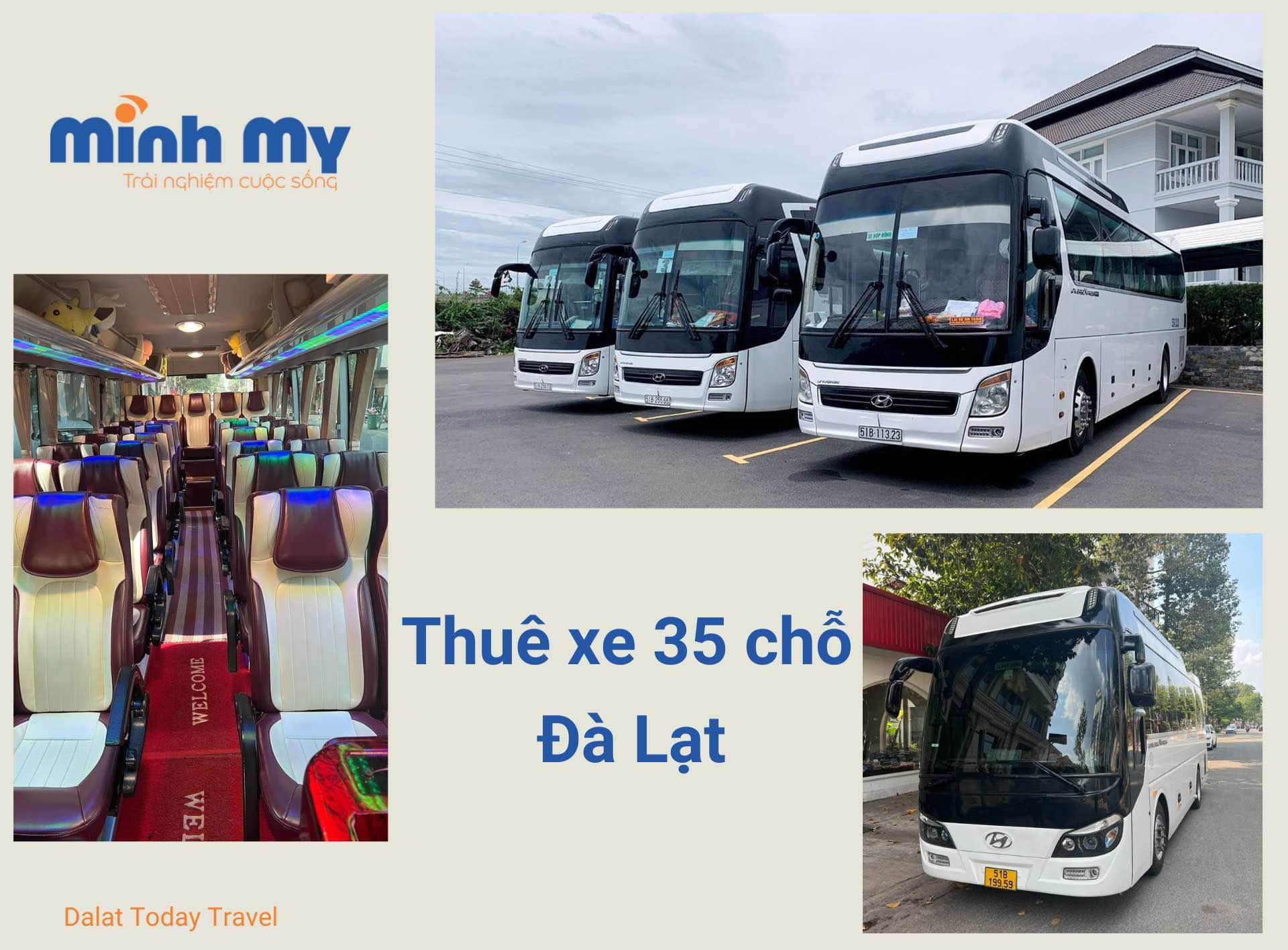 Bảng giá dịch vụ thuê xe 35 chỗ Đà Lạt - Xe đời mới 100%