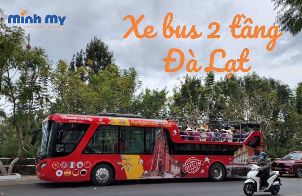 Vòng quanh thành phố bằng xe bus 2 tầng Đà Lạt