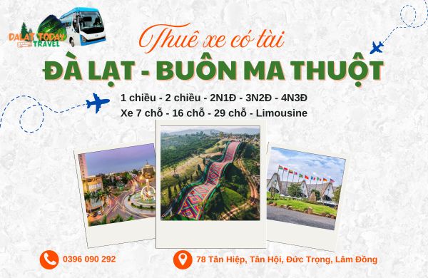 Thuê xe Đà Lạt đi Buôn Ma Thuột