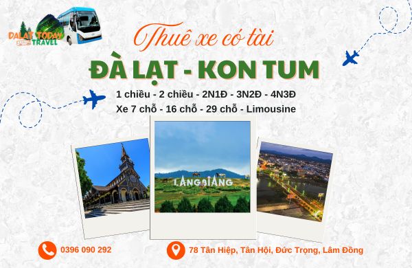 Thuê xe Đà Lạt đi Kon Tum