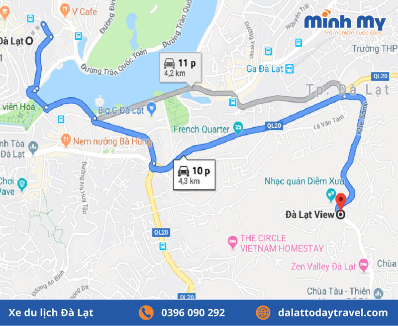 Địa chỉ Map của Cafe Đà Lạt View