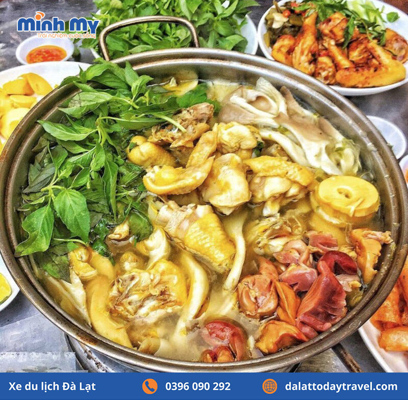 Lẩu gà Lá É Đà Lạt