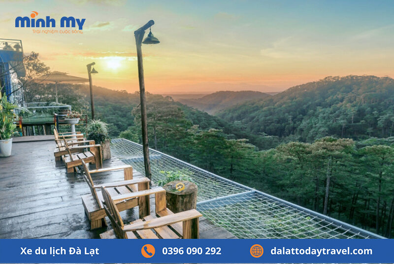 Góc ngắm hoàng hôn tại Sunny Farm Đà Lạt